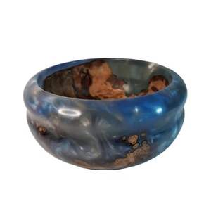 Top Quality Highly Polished Customized Handcrafted Yellow Resin <b>Serving</b> <b>Bowl</b> Set for Home Hotel and Restaurant - Product Image 2