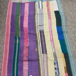 Cosido a mano 100% algodón hecho a mano Reversible Kantha sostenible Kantha tradicional Vintage hecho a mano Boho Chic Kantha - Product Image 1