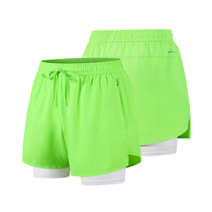 NEW Men Training <b>Shorts</b> <b>Zipper</b> <b>Pocket</b> Double Layer Track <b>Shorts</b> Men Active Wear Quick Dry Gym <b>Shorts</b> - Product Image 3