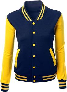 Stand Collar <b>Women</b> New Fashion Varsity Jackets Custom Fall 2025 <b>Women</b> Wholesale Blank Varsity Jackets - Product Image 2