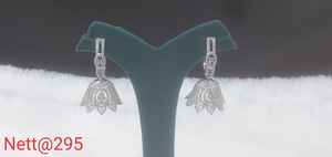 Pendientes de latón con diamantes americanos radiantes a la moda para mujer, joyería de diseñador para bodas, eventos culturales, fiestas nocturnas - Product Image 4