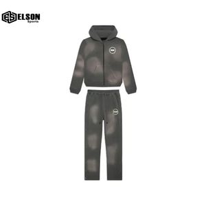 Plus Size Customized Design Sun Faded Premium Vintage DTF Printed Hoodie Baggy Pants <b>Flare</b> Pants Men Tracksuits Set - Product Image 4