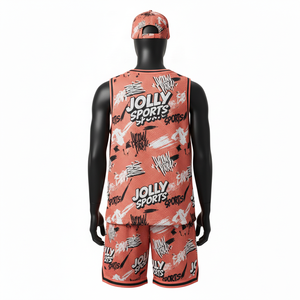 Ensemble short de basketball pour homme en tissu mesh polyester premium 160 GSM, respirant, sublimation intégrale, logo personnalisé. - Product Image 2