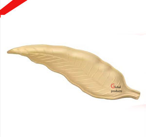 Plateau de service en métal de forme ovale en cuivre au design martelé le plus vendu pour ustensiles de cuisine - Product Image 3