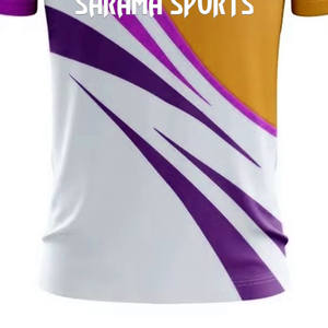 Conjuntos de cricket de alta calidad Último diseño 100% Poliéster Jersey Impreso Polos Cricket Jersey Hecho en Pakistán - Product Image 6