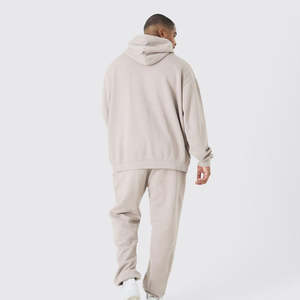 Conjunto de sudadera con capucha y pantalones de chándal de algodón de alta calidad 2025 con chándal informal de diseño personalizado para hombres Comfort - Product Image 5