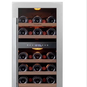 Refrigerador para vinos Ca'Lefort de 15 pulgadas, refrigerador para 28 botellas de vino, 40-65 ° Refrigerador para Vinos con Puerta de Vidrio - Product Image 1