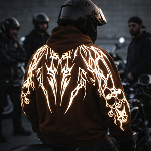 Motorcycle Armor Hoodie CE Approved Winter Removable <b>Protector</b> Breathable Quick Dry Unisex Racing Wear Reflective Printing 160g - Product Image 3