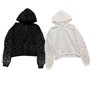 Comfortable Breathable Rhinestone Hoodies For Online Sale Rhinestone Hoodies Street Wear Rhinestone Hoodies - Product Image 1