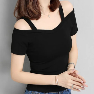 เสื้อยืดคอตตอนถักทรงหลวมแบบยูนิเซ็กส์สำหรับผู้ชายและผู้หญิง ปรับแต่งได้ตามต้องการ 100% ผ้าฝ้าย - Product Image 1