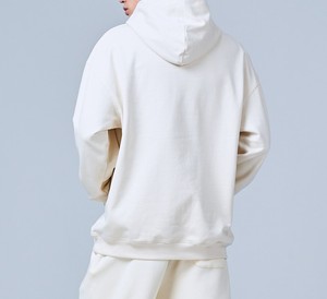 Hombres 100% algodón 360gsm ropa de calle de alta calidad de gran tamaño con capucha Casual personalizado en blanco bordado sudaderas con capucha para la temporada de otoño - Product Image 3