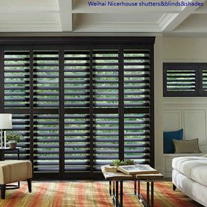 Meilleur <span class=keywords><strong>prix</strong></span> d'usine Volets de plantation en pvc et en <span class=keywords><strong>bois</strong></span> Volets électriques pour fenêtres Volets de fenêtre extérieurs et intérieurs - Product Image 1