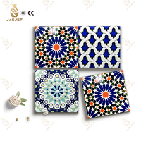 Foshan 300x300 Classique Marocain Fleur Imprimer Carreaux Conception Salle De Bains Carreaux De Porcelaine Art Carrelage Décoratif pour Sol et Mur