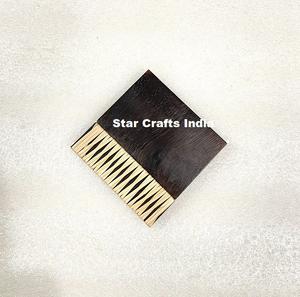 Dessous de verre en bois personnalisé promotionnel de meilleure qualité Dessous de verre décoratifs en résine pour table à thé Dessous de verre pour boissons - Product Image 3