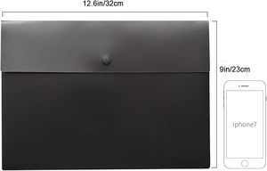 Snap <strong>Folders</strong> Plastic <strong>Envelopes</strong> <strong>File</strong> <strong>Folder</strong> Organizer Pocket <strong>Document</strong> Letter A4 Letter Size Button Closure Office Waterproof - Product Image 2
