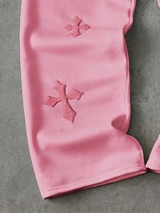 Pantalones Deportivos Holgados de Algodón con Logotipo Bordado Personalizado para Hombre, Pantalones Joggers Casuales de Lujo con Serigrafía - Product Image 2