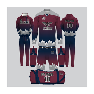 ชุดคอมโบฮ็อกกี้น้ำแข็งพิมพ์ลายชื่อทีม OEM ฉลากตามสั่ง - Product Image 1