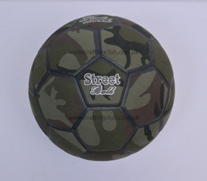Size 4.5 Hybrid Bonded Camo Pattern Denim <b>Grip</b> Street Football Official Made Canvas Material Size 4 <b>Control</b> Ball Crafting Club - Product Image 2