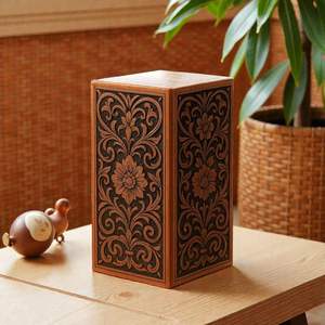 Urna Funeraria Humana de Madera Artesanal |   Acabado Premium |   Venta al por Mayor Directa - Product Image 2