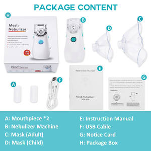 Fitconn ถ้วยยา <span class=keywords><strong>nebulizer</strong></span> แบบพกพาพร้อมอุปกรณ์ทดแทน - Product Image 4