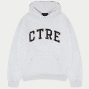 Latest Custom <b>Grey</b> Marl Women's Oversize CTRE <b>Hoodie</b> Anti-Wrinkle & Breathable Blank Hoodies For Woman Workout Gym <b>Zip</b> <b>Up</b> <b>Hoodie</b> - Product Image 1