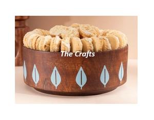 Cuenco de postre de forma redonda de madera hecho a mano para servir dátiles de Chocolate con diseño Bestest para uso en fiestas de bodas - Product Image 5