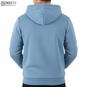 Sudaderas con capucha personalizadas para hombre 100% algodón 450 Gsm Heavyweight Oversized Winter Zip Up Drop Shoulder Sudaderas con capucha para hombre Reversible - Product Image 2