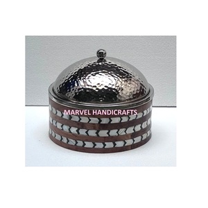 Casseroles de service, incrustation de nacre en bois, acier inoxydable, chauffe-aliments, pot chaud, serpillière, ustensiles de cuisine - Product Image 1