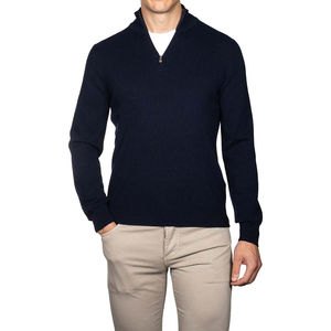 Plain Blank <b>Half</b> <b>Zip</b> <b>Men's</b> Clothing Street Wear Luxury <b>Half</b> <b>Zip</b> Hoodies Casual Winter <b>Half</b> <b>Zip</b> <b>Sweatshirt</b> Custom logo With OEM - Product Image 2