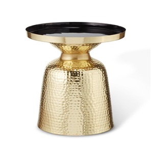 Venta caliente Café de metal duradero y mesa auxiliar Acabado martillado Elegante sala de estar Acento Muebles Hecho EN LA India - Product Image 4