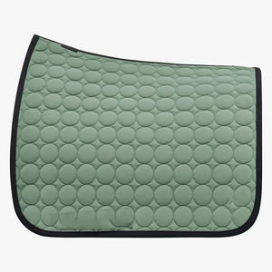 Nouvelles tapis de selle de course hippique de style anglais à logo personnalisé, matelassage carré en daim, pour dressage western avec logo sur mesure - Product Image 3