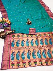 Pesado Chinnon seda Rasal Net boda Saree rojo bordado hilo borde encaje trabajo nueva ropa India paquistaní para ropa de boda - Product Image 3