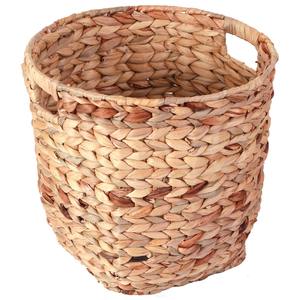 Grand panier rond en jacinthe d'eau tressé avec poignées, panier de rangement fait à la main, vente en gros, écologique, fabriqué au Vietnam - Product Image 6