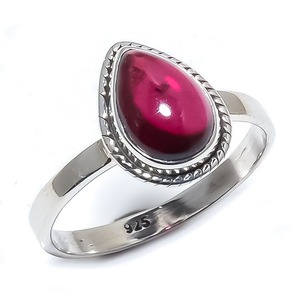 Anillo de piedras preciosas de turmalina de Plata de Ley 925 de tendencia, joyería hecha a mano, anillo de estilo bohemio de plata, joyería para mujer, regalo para niñas - Product Image 1