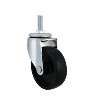 Roues de 3 pouces 3/8 "X 1" Roue pivotante en polypropylène pour chariot de meubles