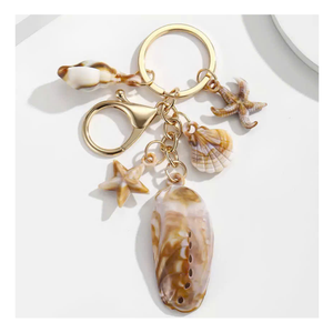 Seashell <b>Keychain</b> Ocean Inspired Acrylic Conch Key Charm Sweet Romantic Present For Lovers Daily Bag Accessory Seashell <b>Keychain</b> - Product Image 2