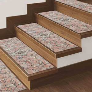 Tapis imprimé aux tons doux - Design moderne, lavable en machine, épais, Gobelin - Product Image 4