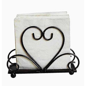 Servilletero festoneado de Metal de lujo de nuevo diseño, servilletero decorativo para el hogar para restaurante - Product Image 2