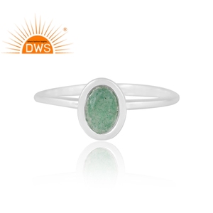 Tendance Design 925 argent naturel vert fraise Quartz bague en pierres précieuses bijoux personnalisés pour les femmes cadeau pour elle - Product Image 3