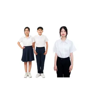 Size Customized school uniforms for boys and girls Short-sleeve Shirt - From FMF VN Verified Supplier Best Price- Free sample