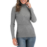 Pull-over tricoté d'automne-hiver personnalisé en usine OEM, chandails confortables et respirants pour femmes