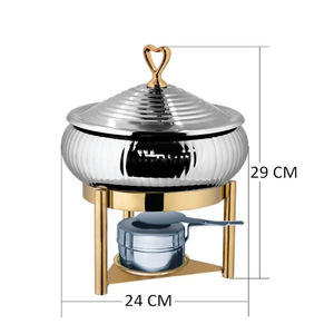 Simple Stylish Decorative Chaffing <b>Dish</b> Metal Stainless Steel Chaffing <b>Dish</b> for Hotel Restaurant Food Serving <b>Dish</b> at Good Price - Product Image 2