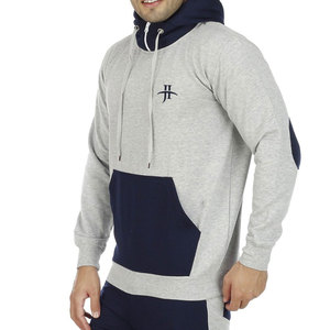 Venta al por mayor de los hombres de invierno chándal transpirable de 2 piezas Joggers conjunto con capucha para la venta en línea de diseño de patrón sólido - Product Image 5