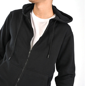 Sudadera con Capucha para Hombre, de Alta Calidad, Corte Regular, 100% Algodón, Felpa de 410 g/m², Gruesa, para Invierno, con Cierre de Cremallera, Color Sólido, Venta Caliente - Product Image 2