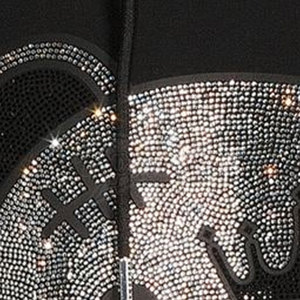 Sweat à capuche pour homme avec logo personnalisé strass 100% coton Zipper Design Streetwear décontracté pour l'hiver-Direct usine vente en gros OEM/ODM - Product Image 5