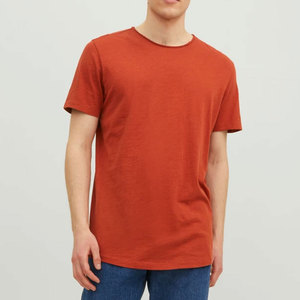 Camiseta de Cuello Redondo y Corte Regular para Hombre, 100% Algodón Orgánico, Logotipo Personalizado, Manga Corta - Product Image 4