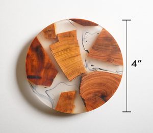 Posavasos Redondos para Tazas de Té, Posavasos de Resina para Tazas de Cerveza, para Cocina, Artículos de Catering, Acabado Brillante - Product Image 1