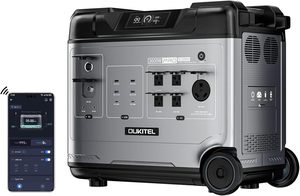 5120Wh Large Capacity <b>Solar</b> <b>Generator</b>,Portable Power Station P5000 Pro With 2X400W <b>Solar</b> Panel, 5x3600W AC Output (6000W Surge) - Product Image 2