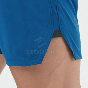 Custom Design Your Own Logo <b>Men's</b> <b>Elastic</b> <b>Waist</b> Sporty Solid Quick Dry Breathable Gym <b>Shorts</b> - Product Image 6