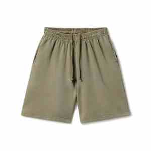 Pantalones Cortos Deportivos para Hombre, 100% Algodón, 180g, Antiarrugas, con Logotipo Personalizado, Transpirables, de Secado Rápido, con Cierre de Cordón, Servicio OEM - Product Image 1